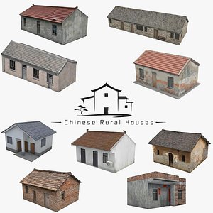 Chinese Village House Pack model