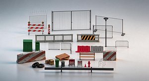 3D model Realistic Street and Construction Asset Kit