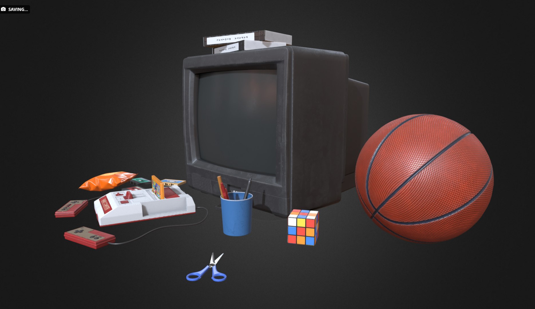 8 Bit Console Game 3D Model - TurboSquid 2252412