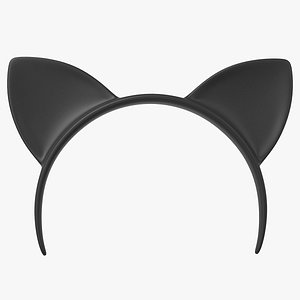 3D headband cat