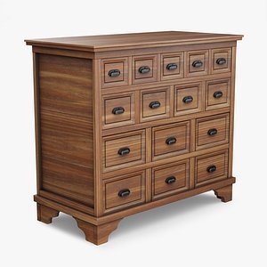 3D Card Catalog Drawer Small