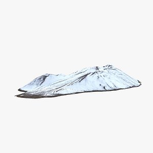 Heap of aggregates - pile of gravel or sand 3D