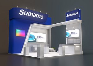 3D EXHIBITION STAND OQ 36 Sqm model