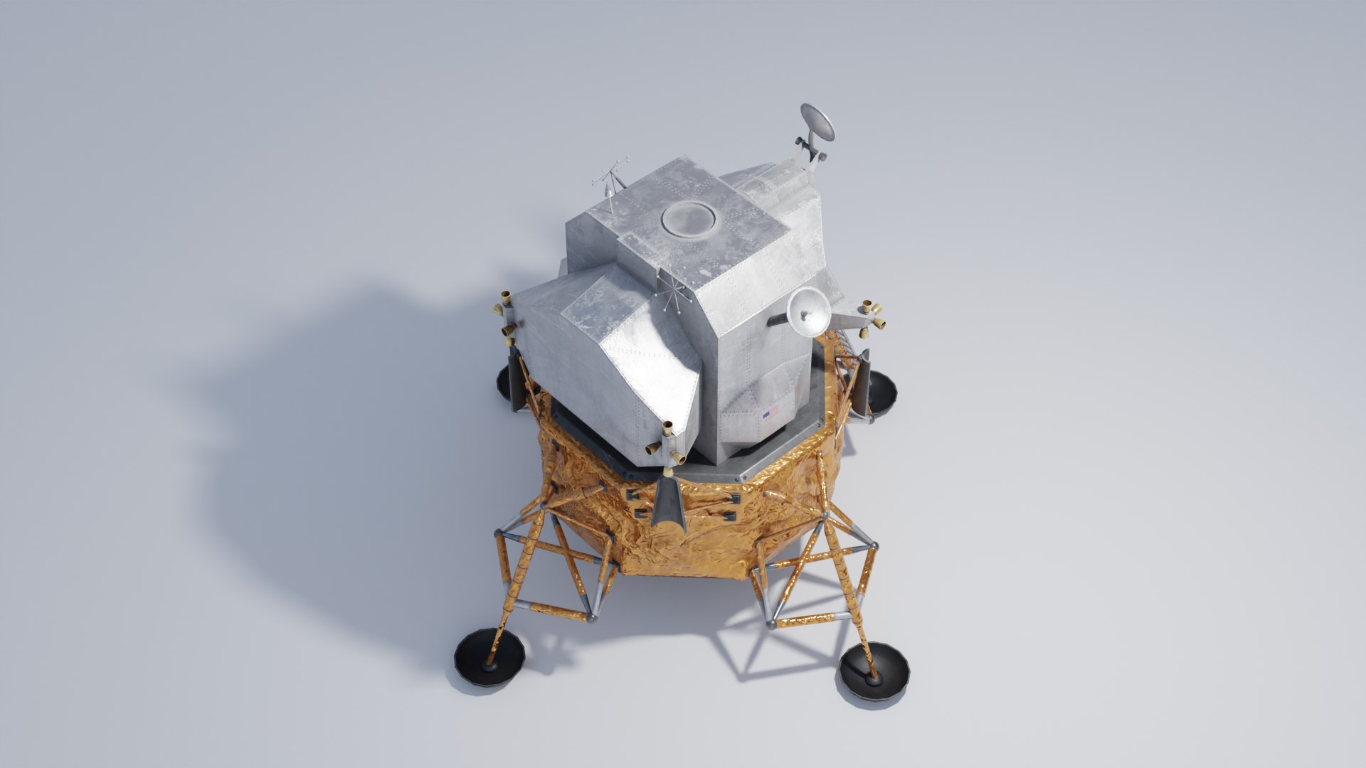 Lunar Lander 4K And 2K Textures 3D Model - TurboSquid 2068790