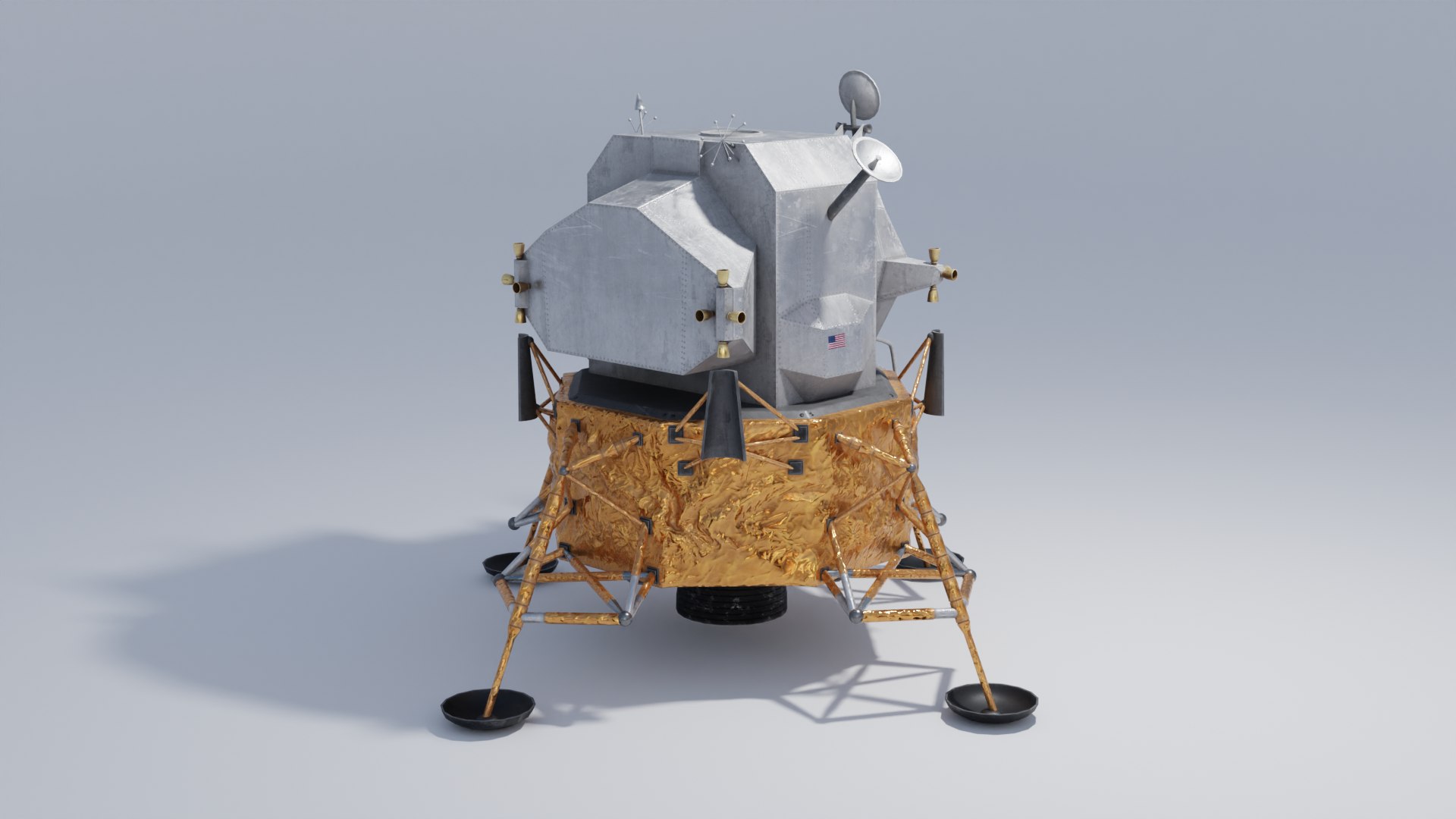 Lunar Lander 4k And 2k Textures 3d Model - Turbosquid 2068790