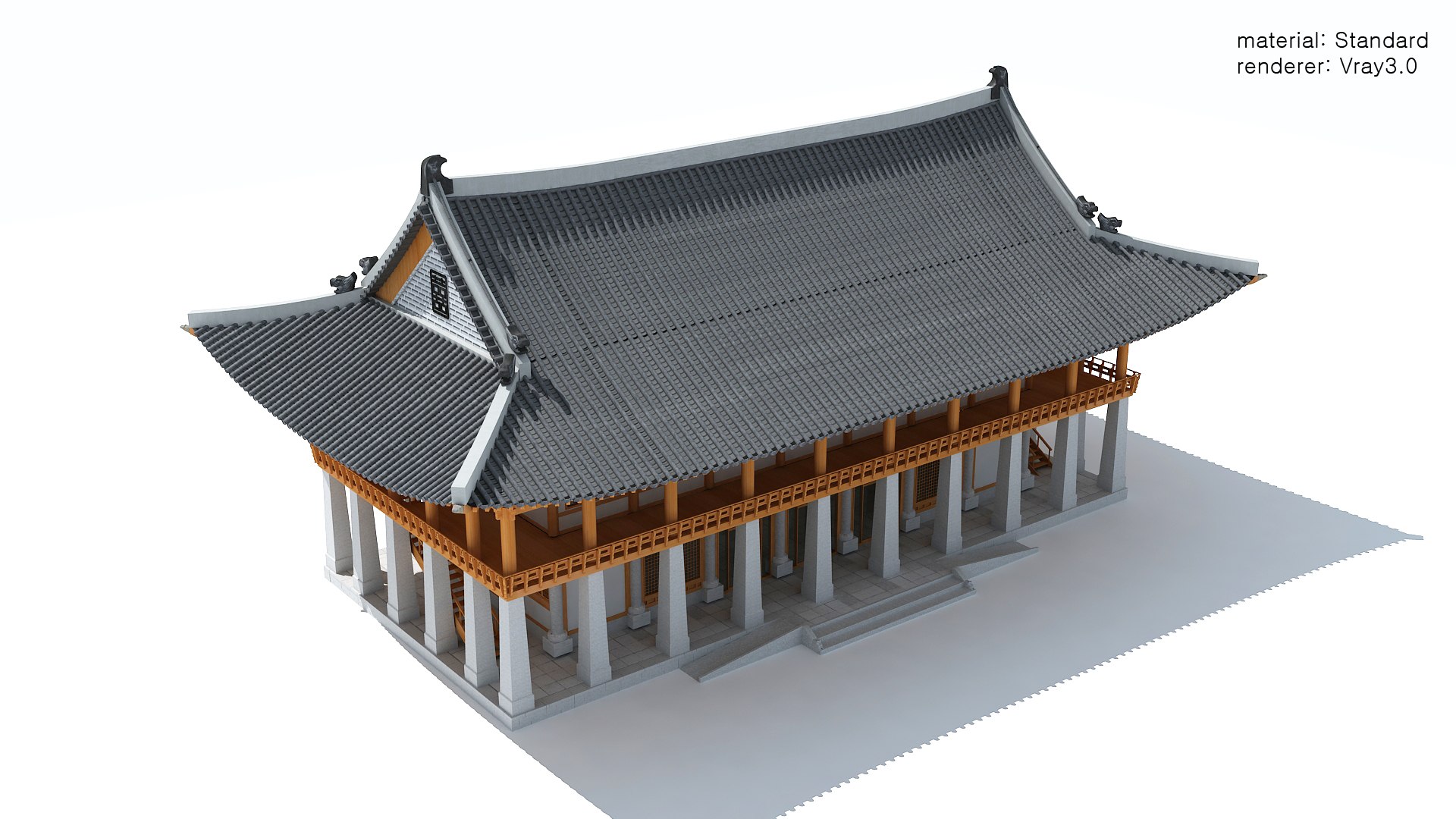 Hanok-banquethall 3D Model - TurboSquid 1198582