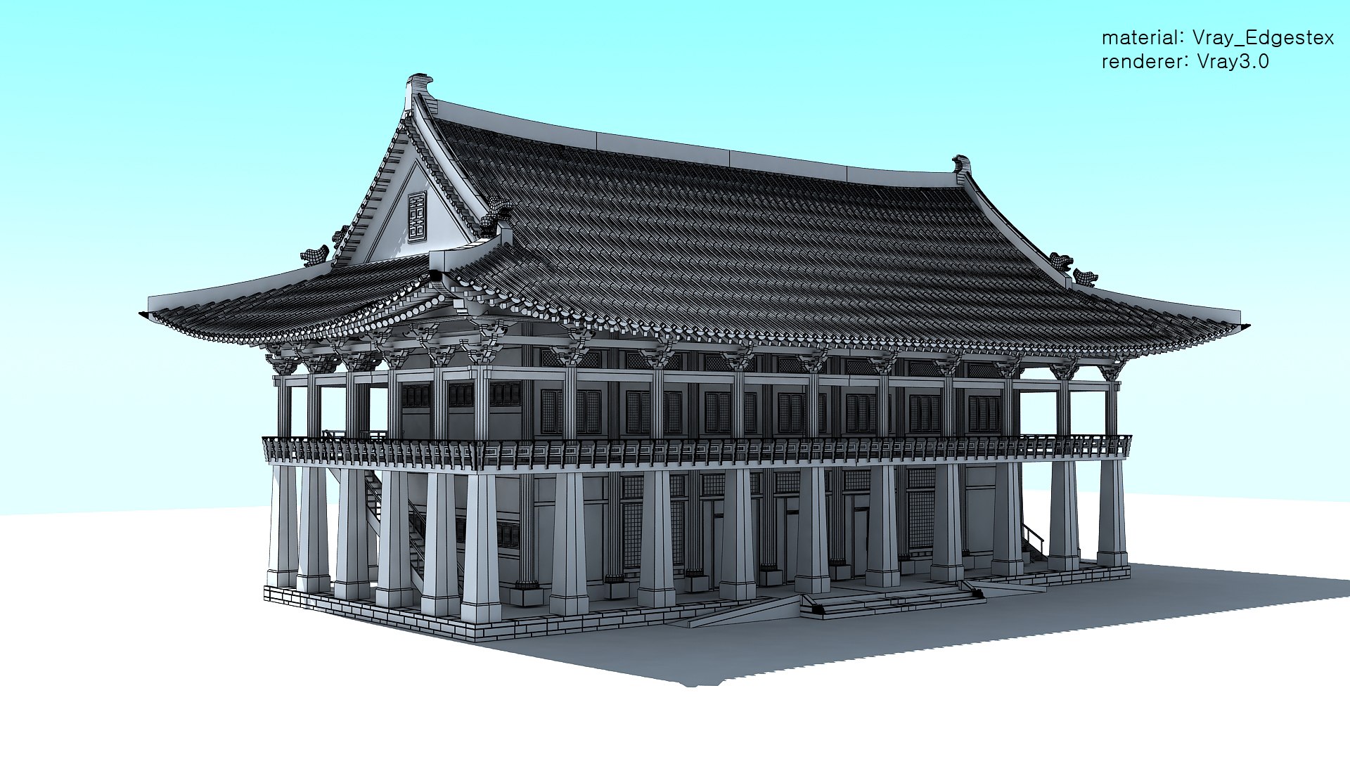 Hanok-banquethall 3D Model - TurboSquid 1198582