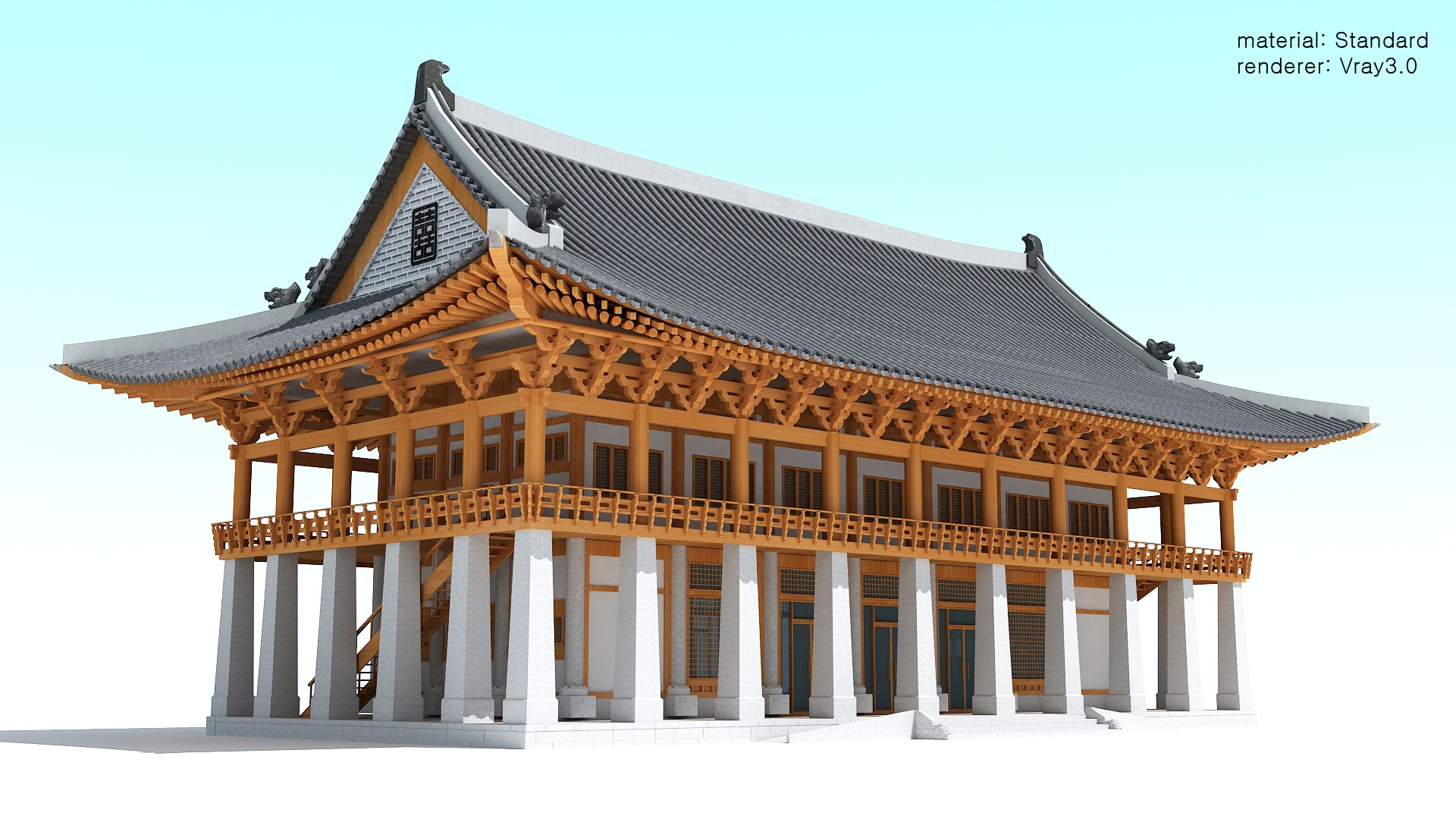 Hanok-banquethall 3D Model - TurboSquid 1198582