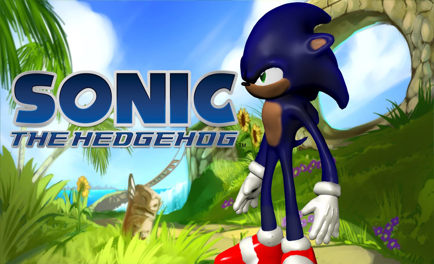 Dark Sonic The Hedgehog <6 - Download Free 3D model by