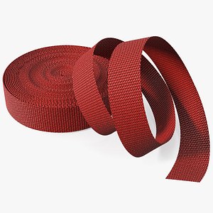 3D Heavy Duty Belt Strap Red