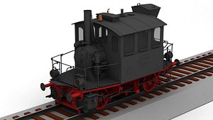 3D Steam Locomotive model