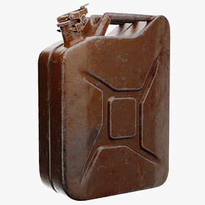 3D Rusty Gas Can