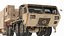 Missile Launcher Sand Camo with Truck 3D