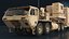 Missile Launcher Sand Camo with Truck 3D