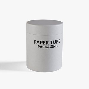 White Paper Tube 4 3D model