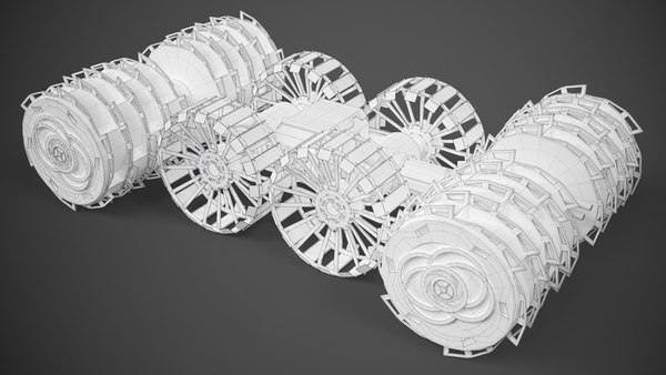 modelo 3d Rover excavador minero RASSOR de la NASA - TurboSquid 2083432
