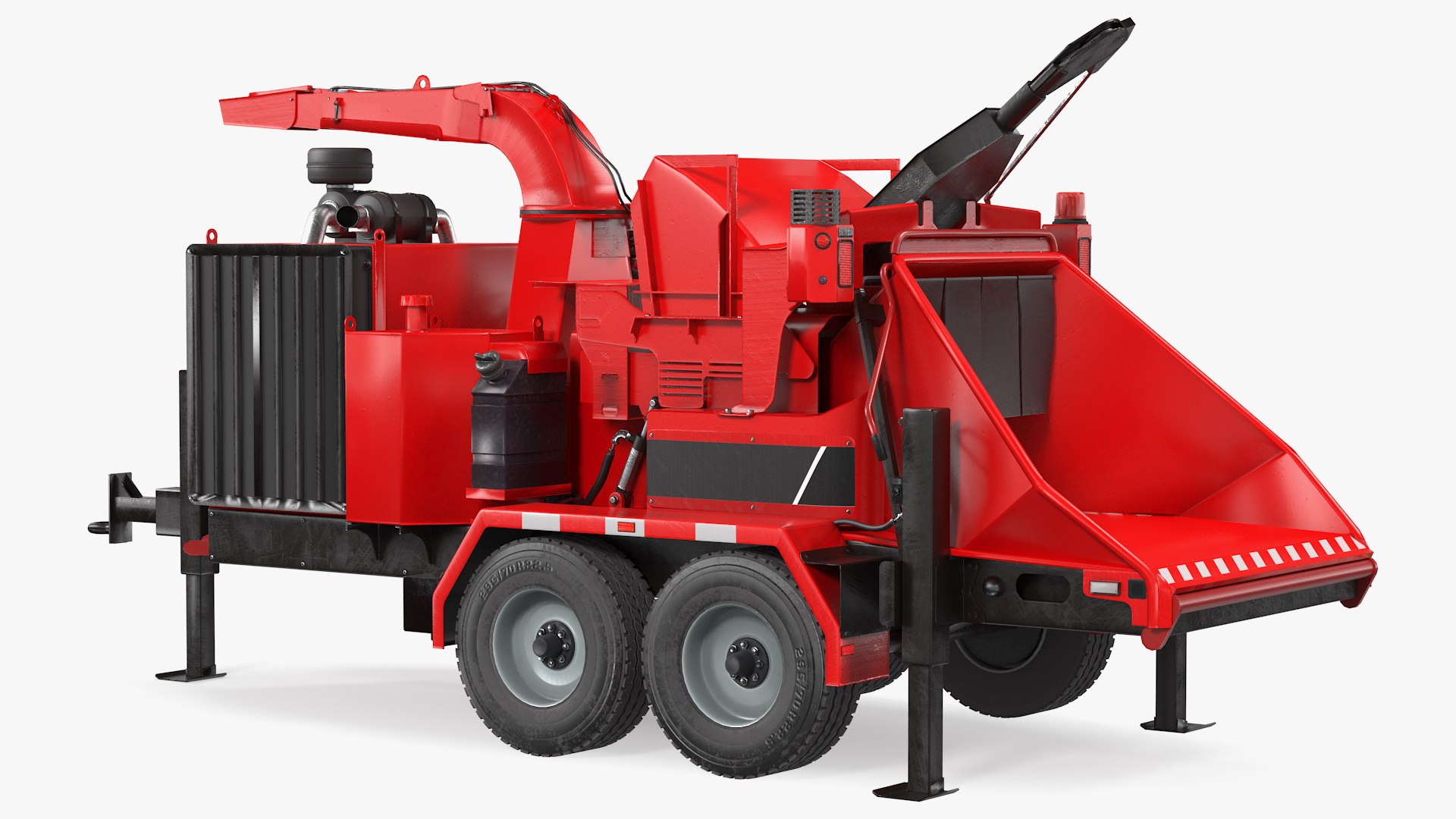 Diesel Brush Chipper 3D model preview