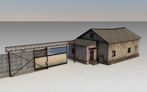 old soviet checkpoint 3D model
