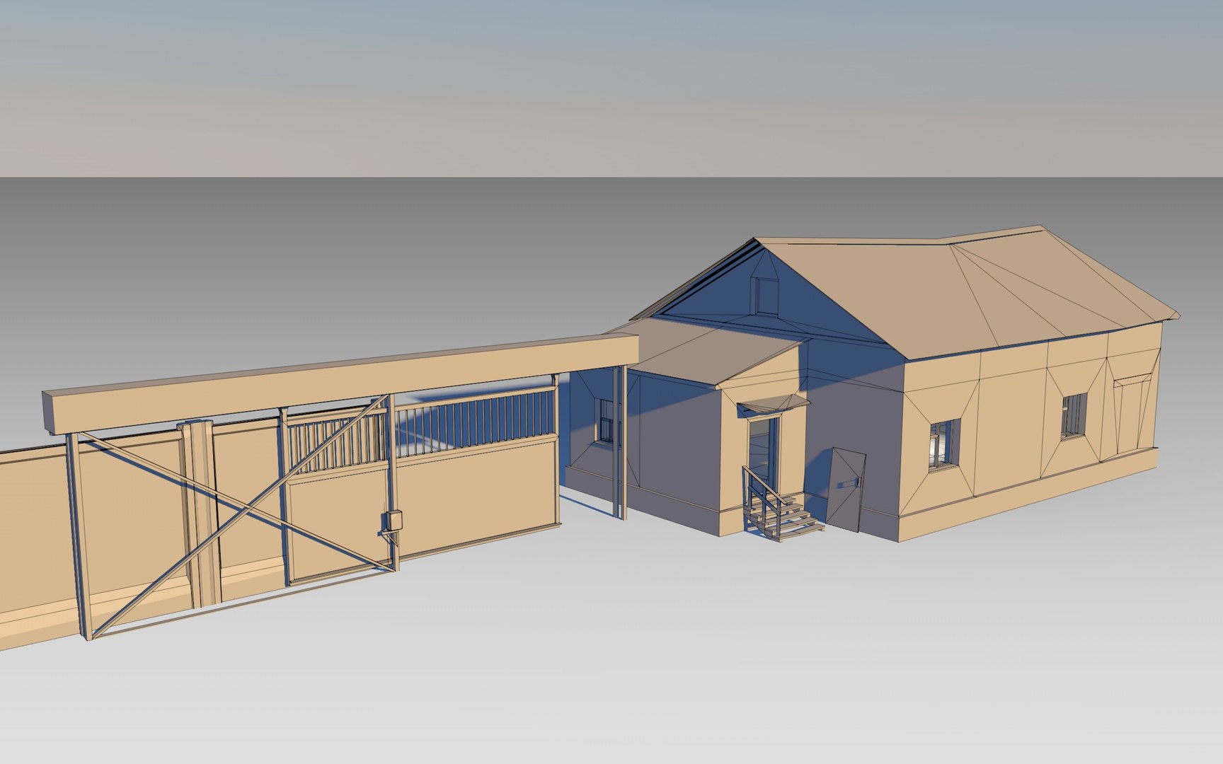 Old Soviet Checkpoint 3D Model - TurboSquid 1348323