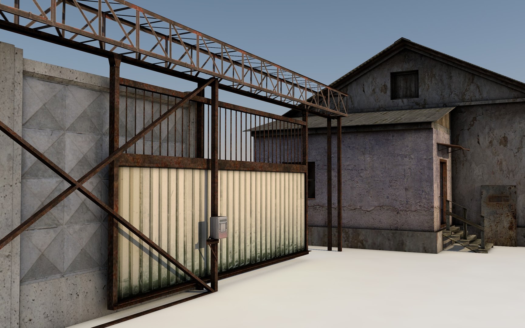 Old Soviet Checkpoint 3D Model - TurboSquid 1348323