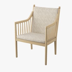 3d model pp105 wegners easy chair