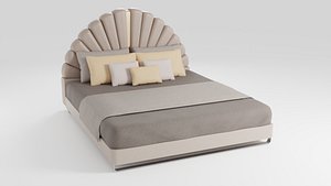 Bed in French classic style with modern design model