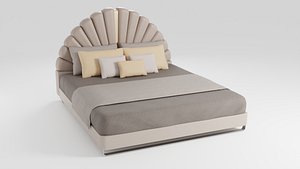 Bed in French classic style with modern design
