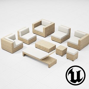 Patio Furniture Set UE4
