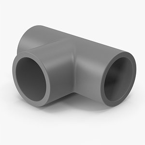 Plastic Pipe Tee 3D model