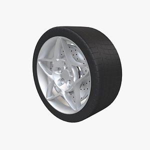 sport wheel tire 3d 3ds