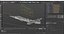 3D Lockheed F-104 Starfighter Aircraft Jet Rigged for Cinema 4D