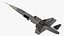 3D Lockheed F-104 Starfighter Aircraft Jet Rigged for Cinema 4D