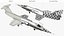 3D Lockheed F-104 Starfighter Aircraft Jet Rigged for Cinema 4D
