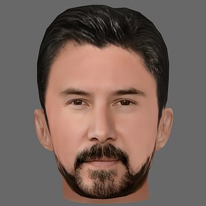 Keanu Reeves Head - Low poly head for game 3D model