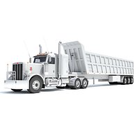 Semi Truck with Tipper Trailer