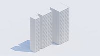 3types Simple building XL size