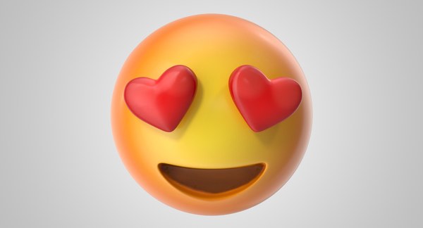 Emoji 13 smiling face model - TurboSquid 1367620