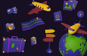 Travelling set 3D model