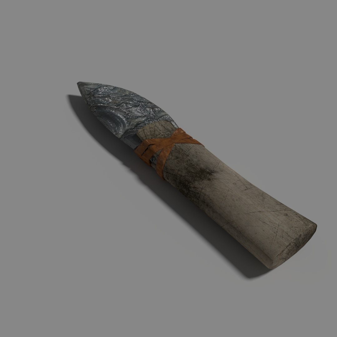 3D model Sacrificial Knife and Medieval Accessories VR / AR / low-poly