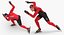 speed skater rigged 3D