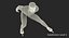 speed skater rigged 3D