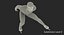 speed skater rigged 3D