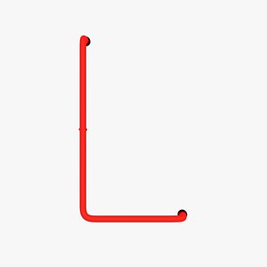 Neon Red Alphabet L