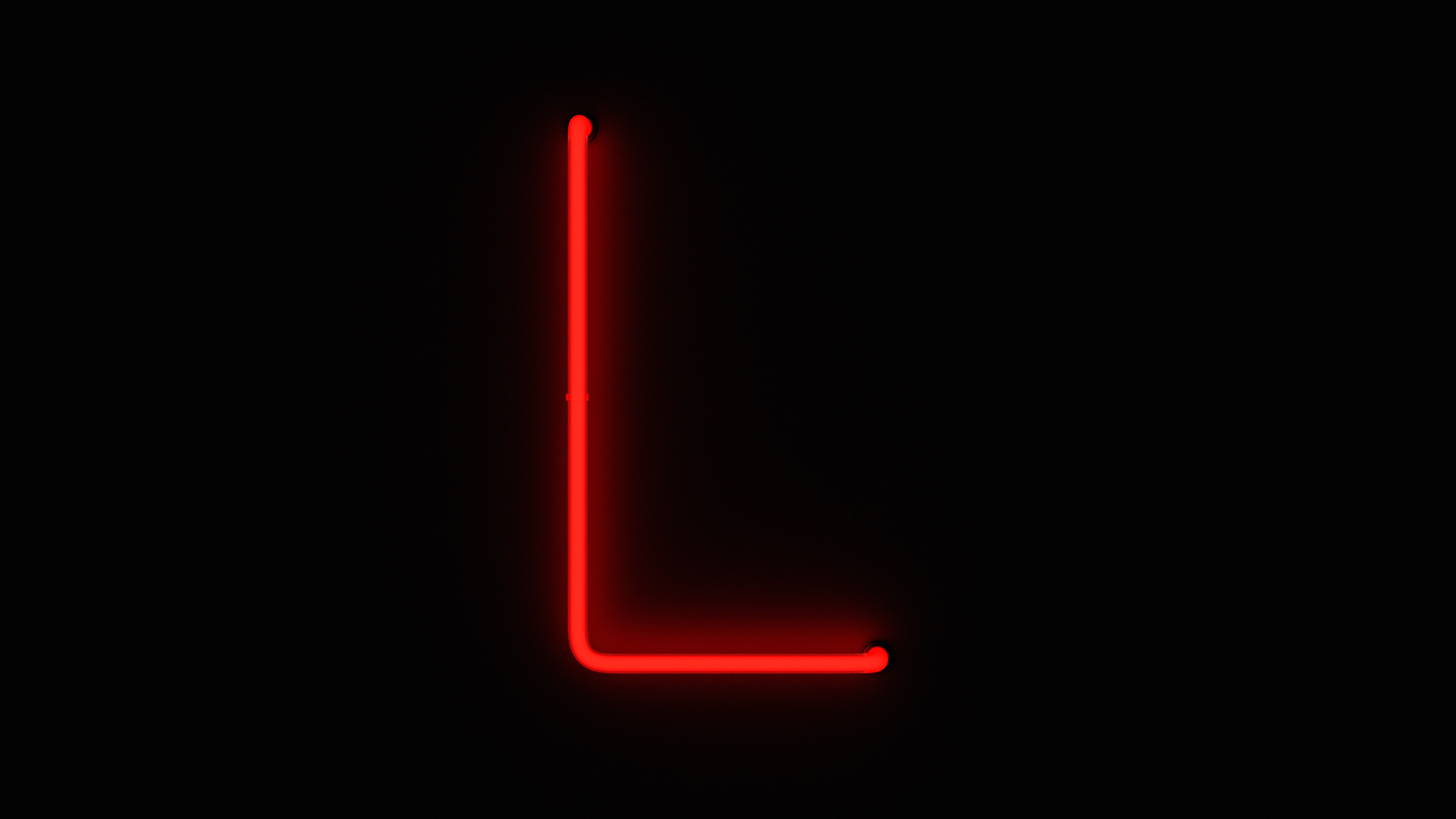 Neon Red Alphabet L 3D - TurboSquid 2148076