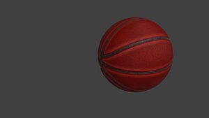 3D unbranded basketball