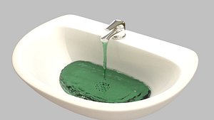 sink bath bathroom 3D