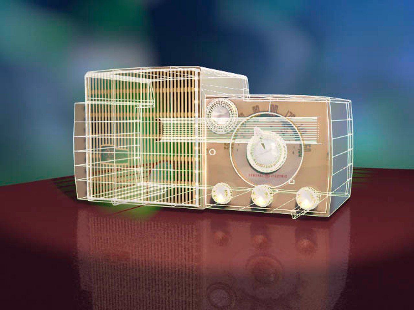 General Electric Musaphonic Radio 3d Model
