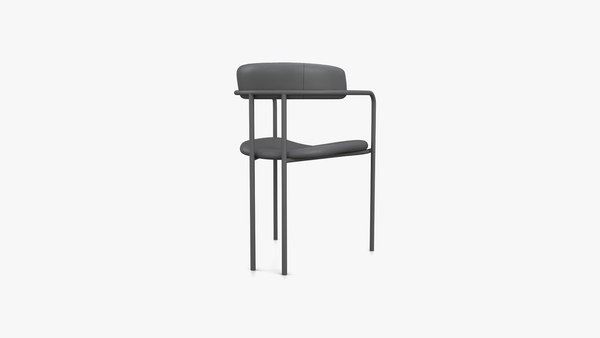3D West Elm Lenox Dining armchair model - TurboSquid 2027588