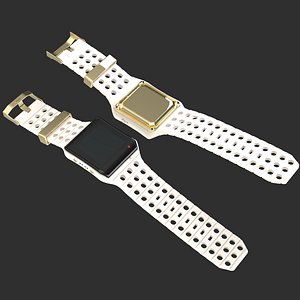 Sports Watch Open Strap Gold