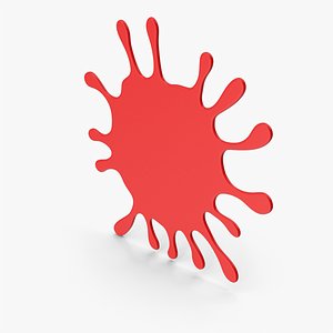 Red Splash 3D model